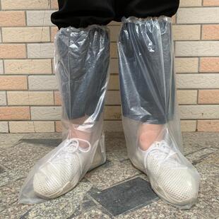 只蓝套套长筒靴一次性50鞋 下雨加厚塑料王之养殖畜牧户外防水耐磨