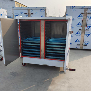 家用小型4盘蒸饭柜 商用不锈钢双门蒸饭车 大型食堂馒头米饭蒸箱