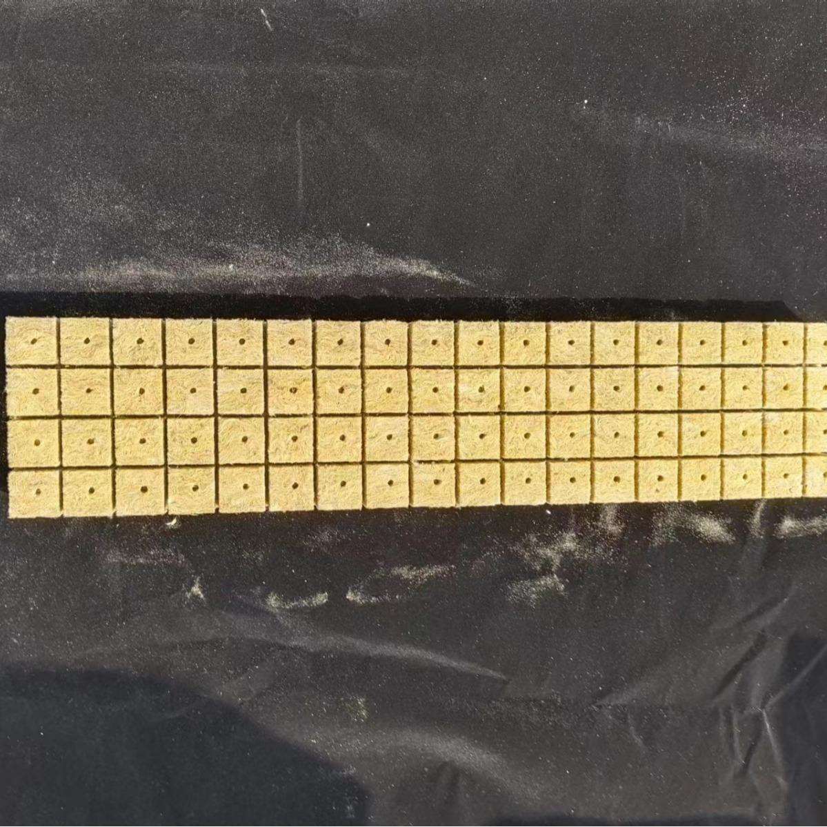 厂家直供25*25*25岩棉基质定植块育苗岩棉块农业水培岩棉升级版