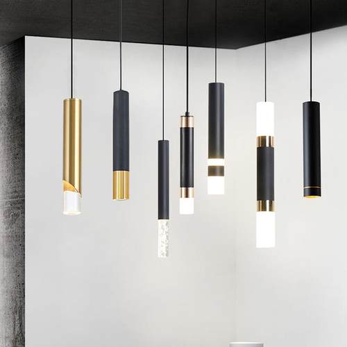 床头吊灯卧室单头小现代智能餐厅吧台锥形吊线灯北欧简约ins风