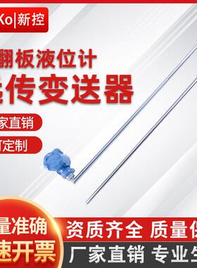 磁翻板远传变送器磁性浮球液位计捆绑式4-20mA干簧管感测器RS485