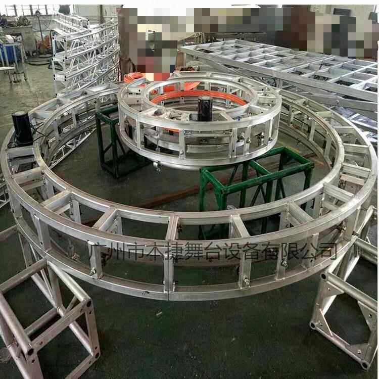 工厂供优质酒吧旋转灯架升降旋转系统 铝合金Truss架KTV圆形灯架