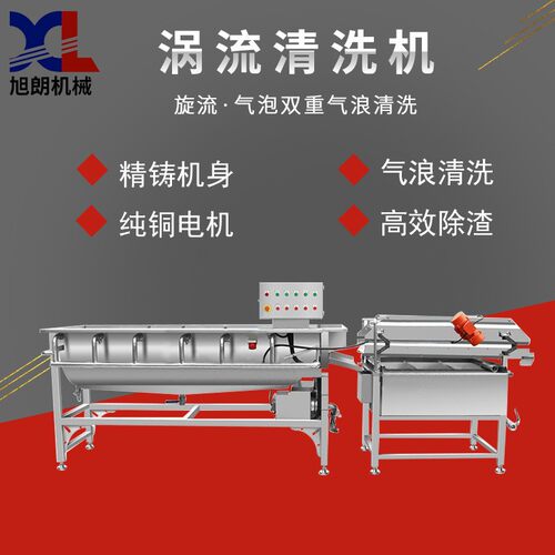 全自动多功能果蔬涡流清洗机不锈钢咸菜丝蔬菜水果清洗机厂家
