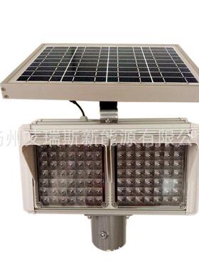 太阳能爆闪灯400*250mm双面两组LED警示灯 太阳能信号频闪灯