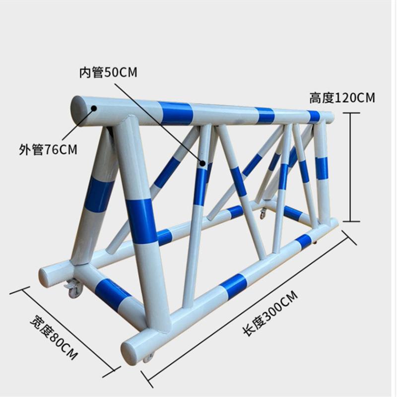 移动护栏拒马j路障学校门口挡车护栏带刺拒马防冲撞道路拦截拒马