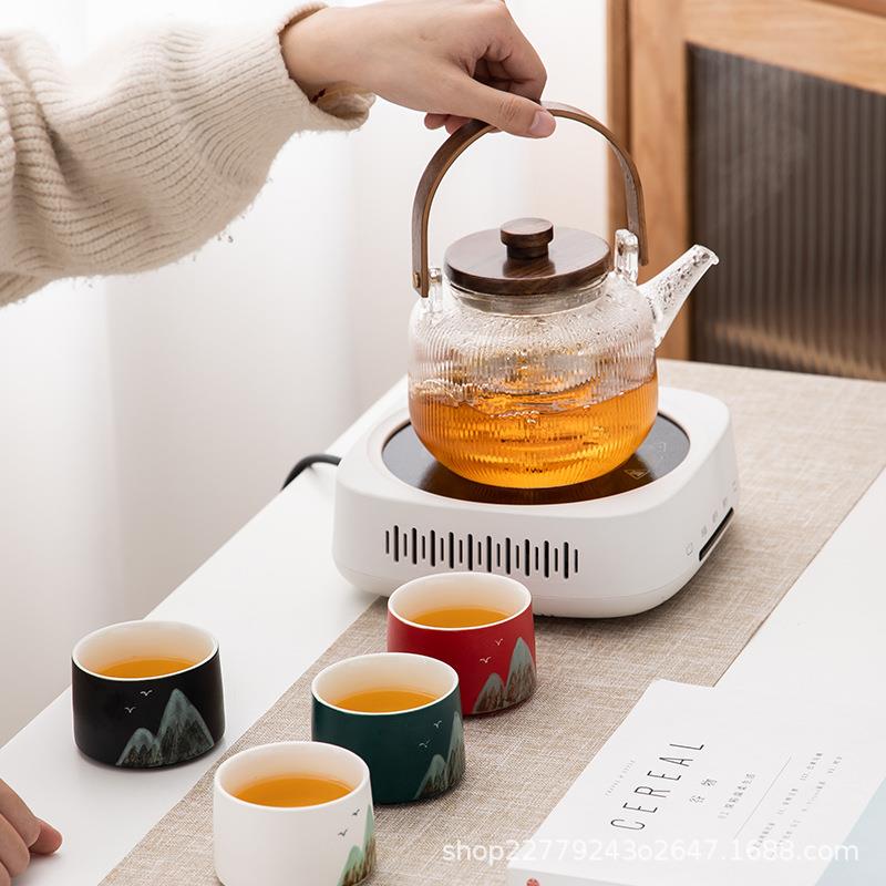 新围款网红炉煮茶974343罐罐壶家用室内茶自动器电陶炉烤奶烤枣煮