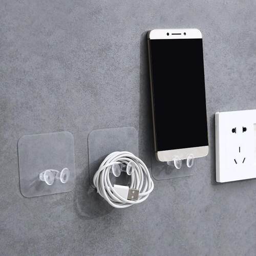 Multifunctional Creative Power Cord Plug Hook Wall Mount Kit