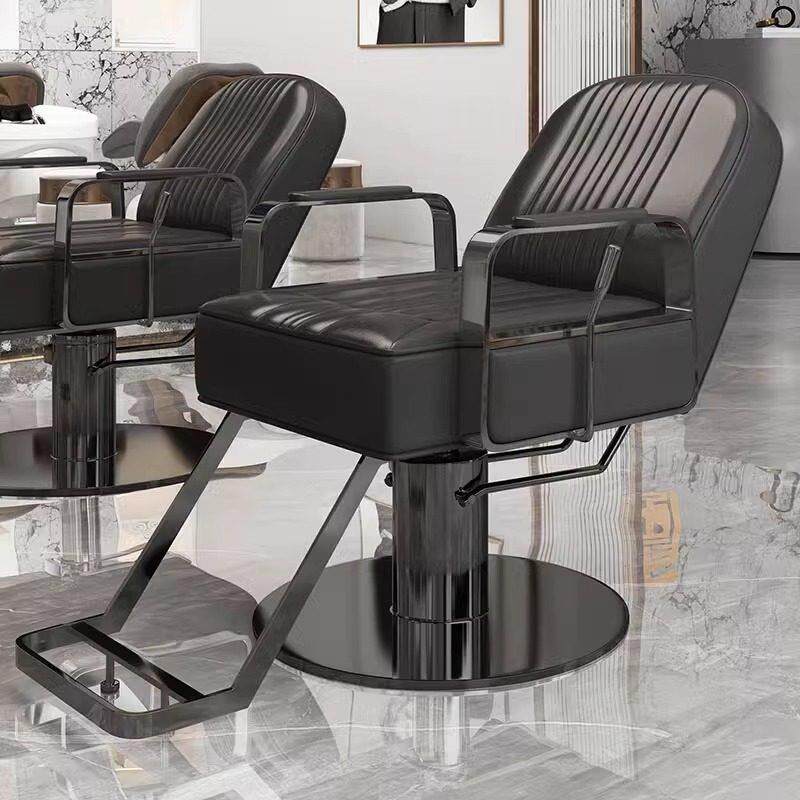 网红可放倒理髲店椅子发廊专用剪发椅升降可旋转高档烫染刮脸坐椅