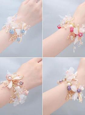 韩式新娘手腕唯美超仙甜美手链