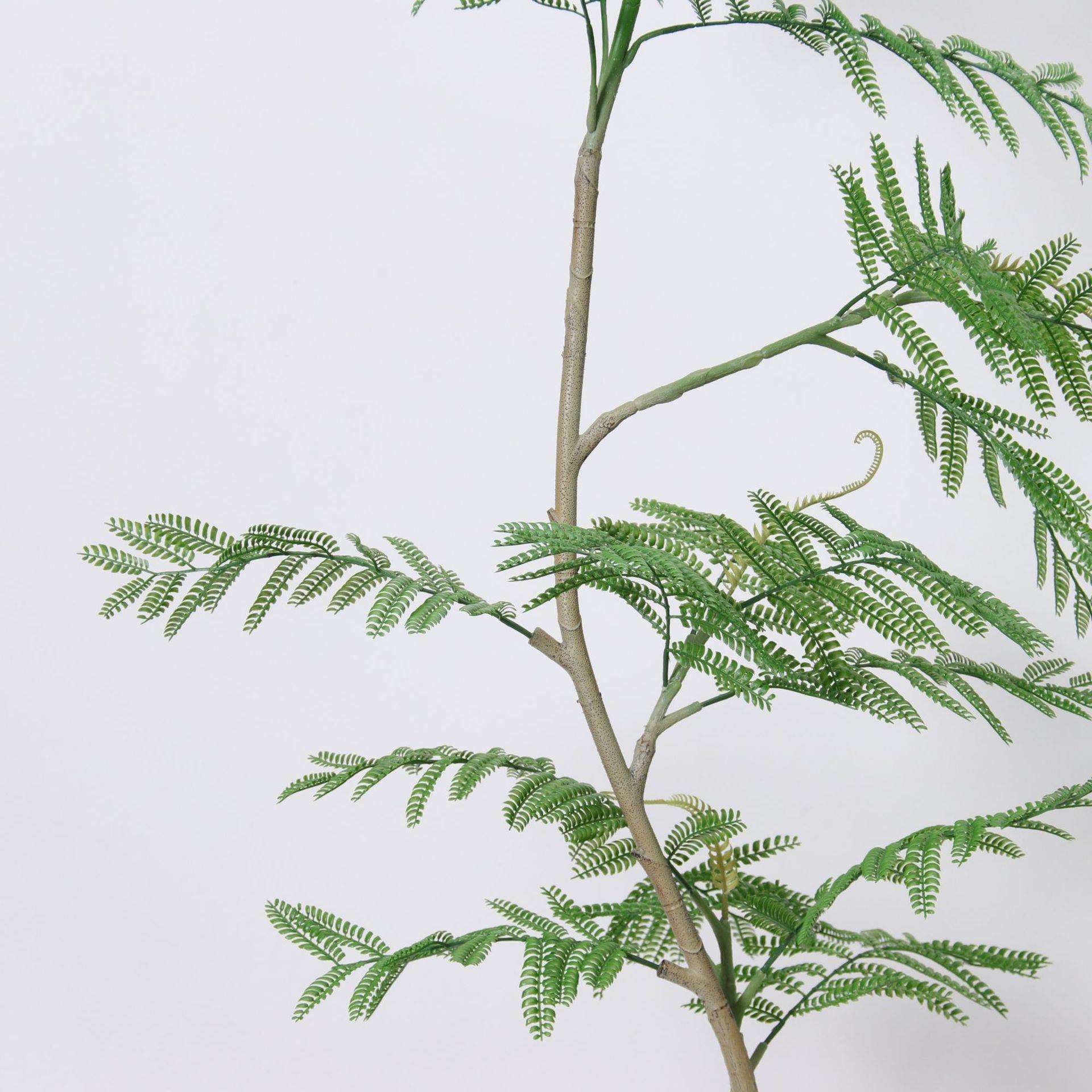 高端仿真蓝楹假绿仿真绿植植盆大型室内客厅栽落地装饰件摆花仿生