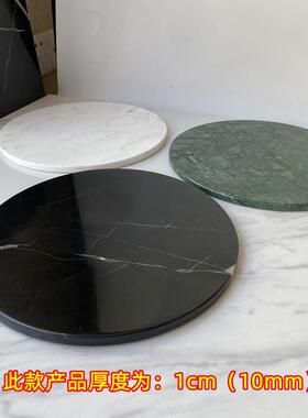 直销新款xyt大理石圆柱形托盘摆件拍道具垫平板雕塑工艺饰品底座