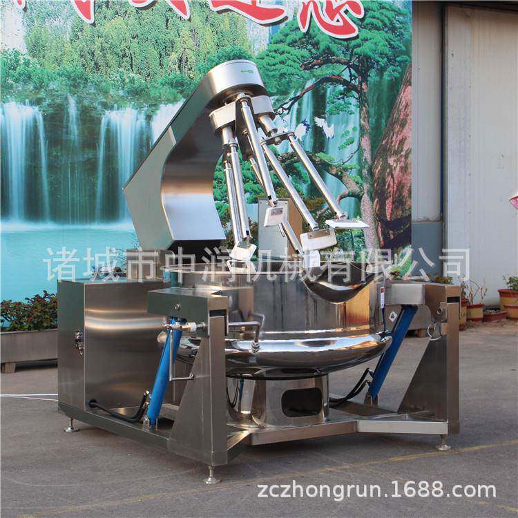 中润供应800L不锈钢肉制品调味料加工设备辣椒酱搅拌炒锅