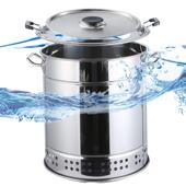 无烟炉子炉便携烤炉不锈钢家用户外室内烧烤木炭吊炉新款 立式