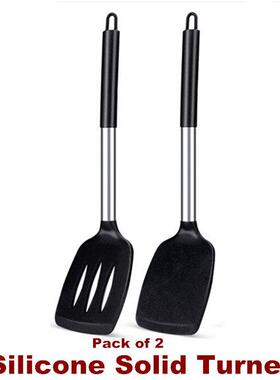 Silicone Solid Turner Non Stick Slotted Kitchen Spatulas