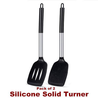 Silicone Solid Turner Non Stick Slotted Kitchen Spatulas