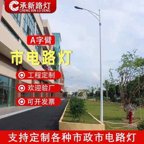 市政户外模组宝剑金豆led路灯头A字臂市电单双臂路灯市政道路灯