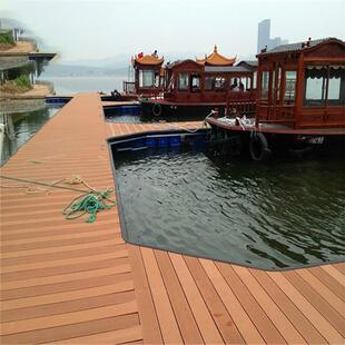 龙舟码头水上浮筒游艇龙舟码头塑料浮桶浮箱摩托艇泊位钓鱼平台