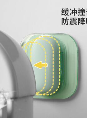 Door handle anti-collision pad, silicone toilet seat cover,