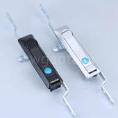 MS828生久纳米亚光黑连杆锁天车位锁 开关柜天车 配电柜弹连杆锁