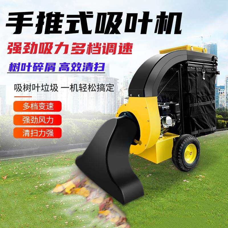 手推式落叶吸叶机汽油树叶收集器路面垃圾清理机树叶清扫机
