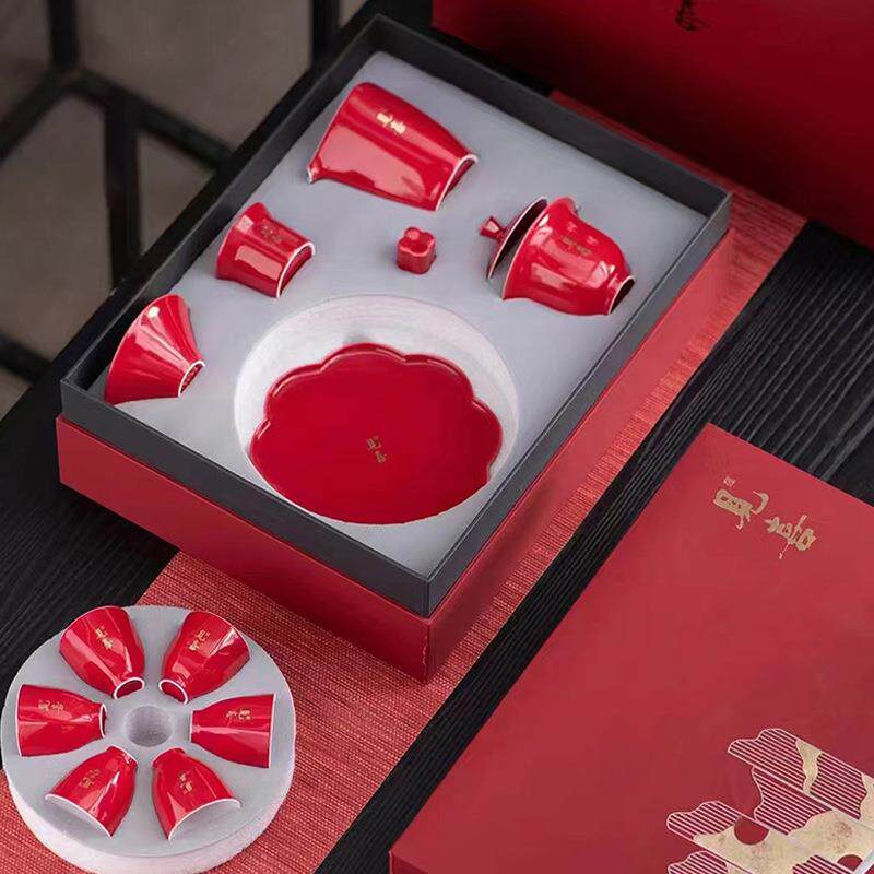 德化觅白瓷喜见盖碗茶具简约精致羊脂玉杯子创意自用轻奢三才防烫