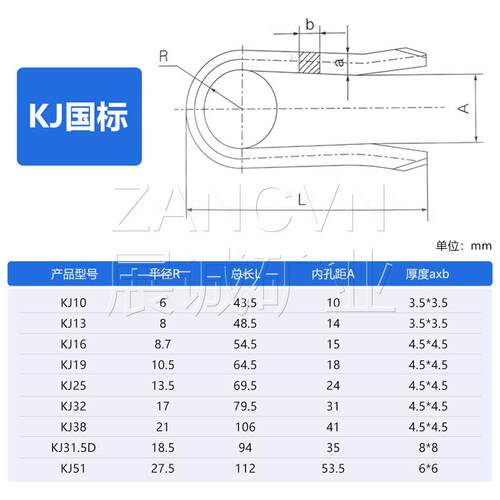 矿用不锈钢U型销KJ10液压管路固定销子紧固销304不锈钢u型卡DN19
