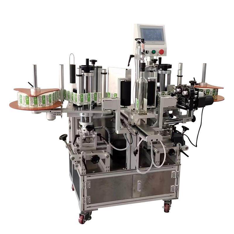 半自动双侧面贴标机扁瓶塑料圆瓶不干胶商标机方桶油桶标签机现货