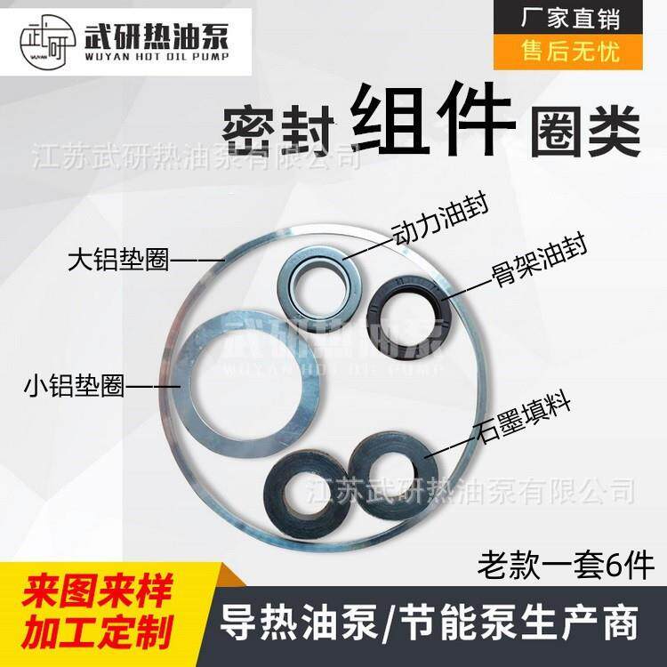 WRY100-65-257导热油泵密封件 老款6件套 江苏常州武进热油泵厂家
