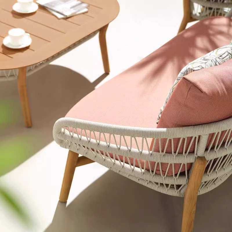 户外柚木沙发设计师样板房阳台高背藤椅庭院别墅休闲藤编沙发组合,住宅家具,户外沙发,淘宝优惠券,粉丝福利购,淘宝优惠卷