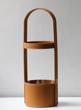 户现代简约创意伞架皮FSF330伞桶售楼部板样房酒店入门厅软装饰品