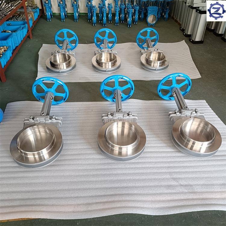 智工2520耐高温刀闸阀排渣阀10S不锈钢插板阀PZ7W-10NR