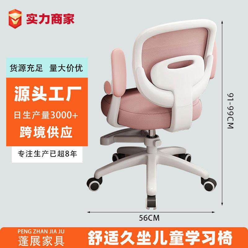 可升降旋转护腰座椅中小学生坐姿矫正椅厂家电脑椅儿童学习椅
