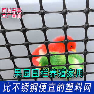 黑色塑料网围栏网养殖网鸡鸭鹅围网果园圈地防护网鱼塘防逃网围挡