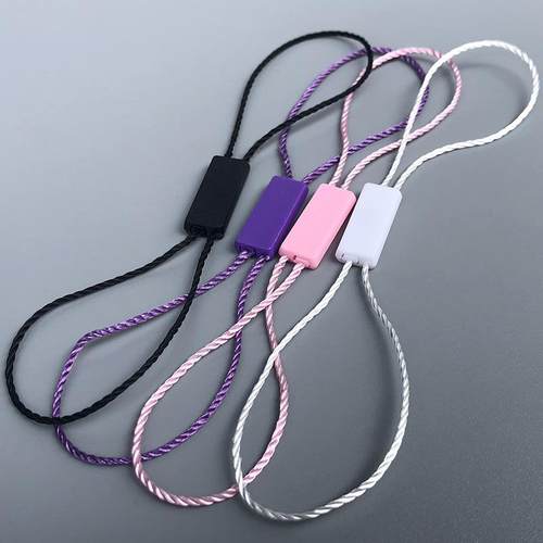 【双插吊粒】1000条双扣好质量吊绳挂绳25厘米商标服装吊牌绳