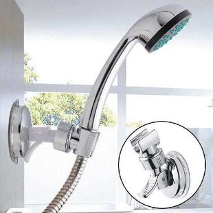 Holder Head Shower Bathroom Mounted Base Wall Suction