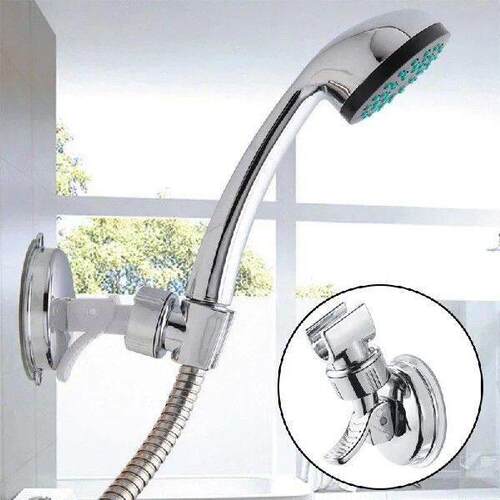 Suction Shower Head Holder Wall Mounted Base Bathroom