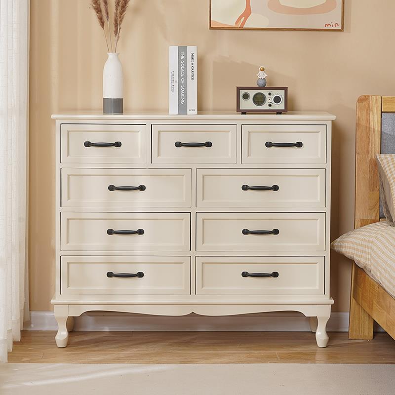 7K九木斗柜实卧室床100-9.10尾梳妆台置物柜头抽屉收纳柜床客厅储