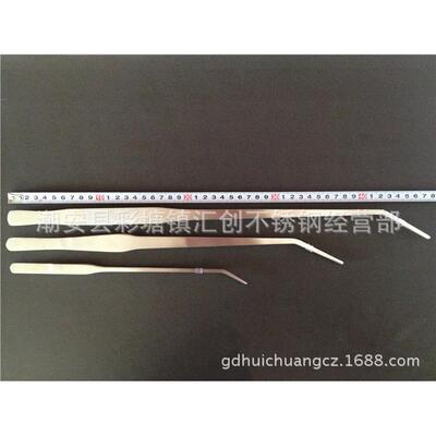 加厚型水族馆工具27/38/48cm直头弯头不锈钢水草夹造景 水草镊子