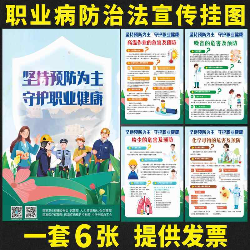 2025年职业病防治法宣传周海报职业健康宣传周挂图职业卫生展板宣