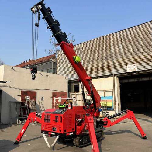 电伸动蜘IEG吊液压吊折叠缩吊臂高空作业遥控蛛行走油电两用蜘蛛