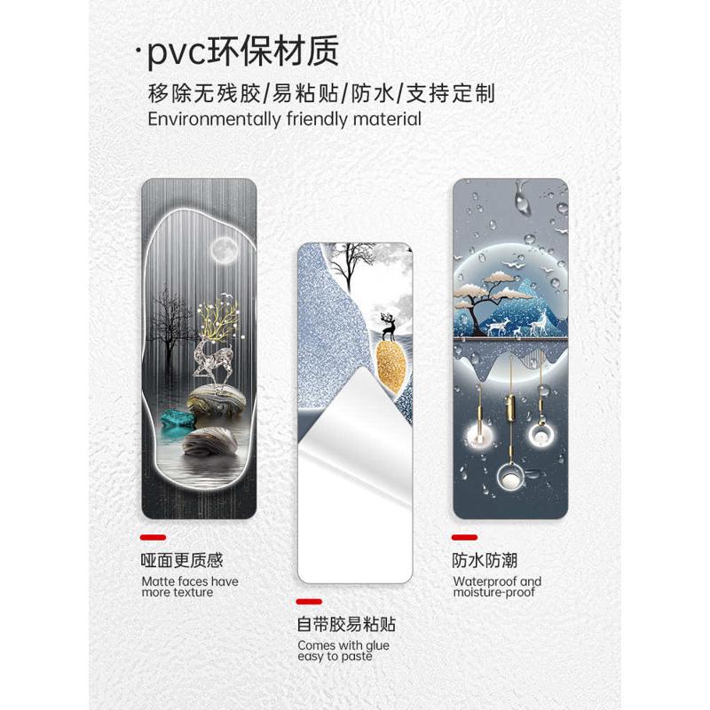 欧式电梯门贴纸整张一梯一户创意翻新防水玄关轻奢风现代特制贴画