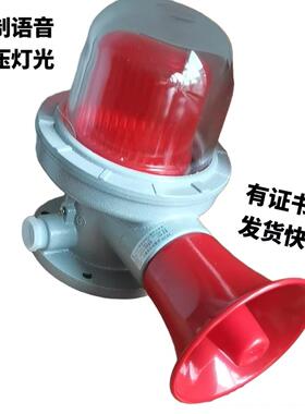 BBJ-3防爆声光报警器 LED信号灯工业用防水警示灯180db语音大喇叭