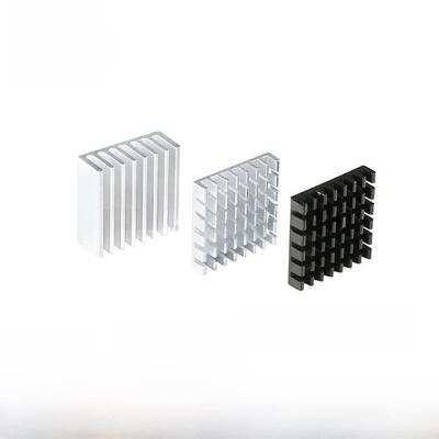 散热器25*25*5/25*25*10mm银色/黑色高品质散热器路由，用于Cpu和