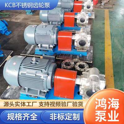 不锈钢泵KCB18.3 83.3食品输送泵高压高温液压304不锈钢齿轮油泵