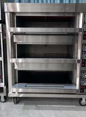 研麦3 layers Pizza oven 3层6盘披萨烤箱 Bakery equipment