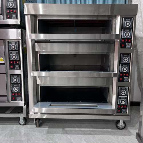 研麦3 layers Pizza oven 3层6盘披萨烤箱 Bakery equipment