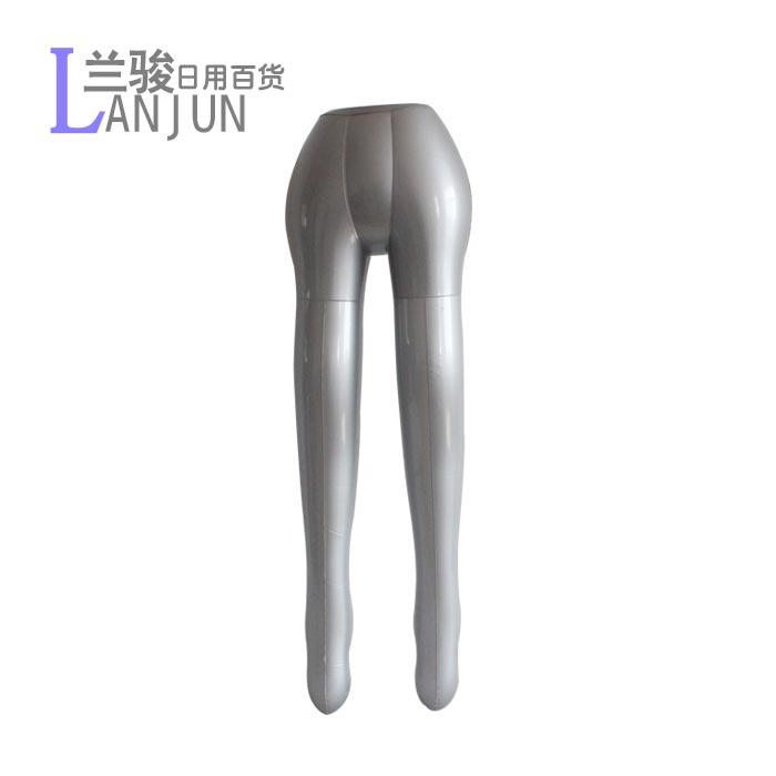 女士服装模特道具充气腿模男式下半身塑料充气打底裤袜裤长裤腿模