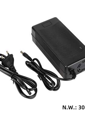 54.6V2A DC2.1充电器 电动滑板车欧规美规英规DC2.1头电源线配件