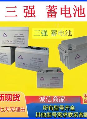 三强蓄电池SD12-100SD12-40SD12-120SD12-80SD12-24SD12-65电池