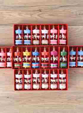 可爱迷你旋转木马摆件 创意生日礼物送女生儿童女友闺蜜